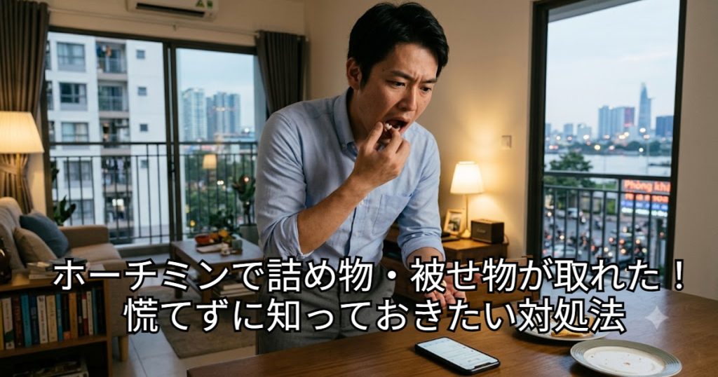 ホーチミンで詰め物・被せ物が取れて慌ててる人